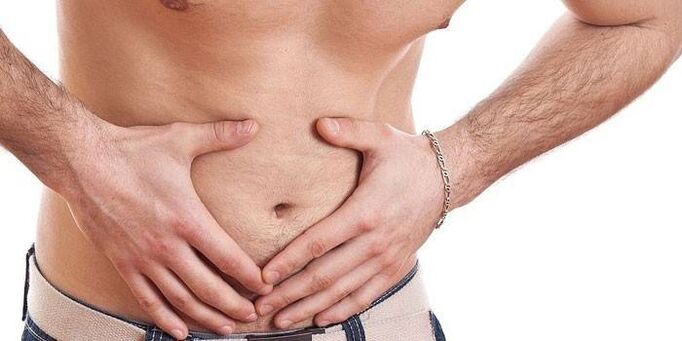 douleur abdominale avec prostatite chronique